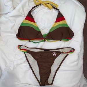 One Love Jamaican Style Bikini